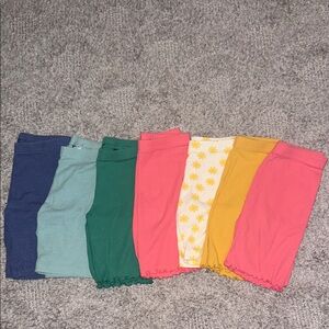 Colorful Ribbed Shorts Set